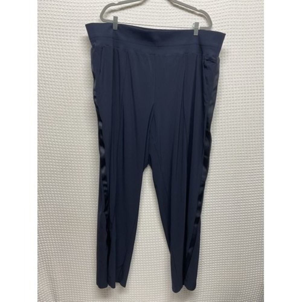 NWOT Athleta Navy Athleisure Lounge‎ Nolita Wide Leg Pants Women 24 Indonesia